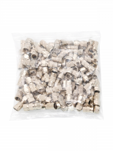 Орбита OT-AVT13 штекер F (F-разъем RG-6 резин.кольцо) (УПАКОВКА 100шт)